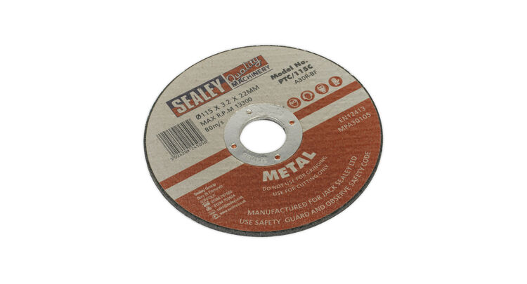 Sealey PTC/115C Cutting Disc &#8709;115 x 3mm 22mm Bore