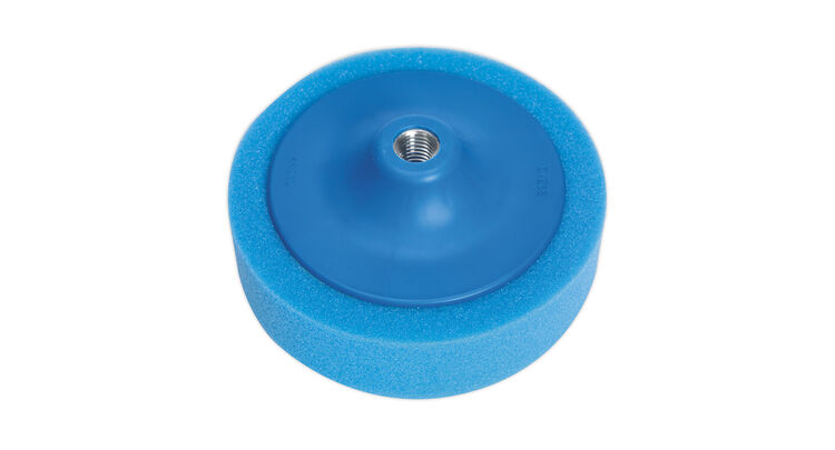 Sealey PTC/CH/5/8-B Buffing & Polishing Foam Head &#8709;150 x 50mm 5/8"UNC Blue/Medium