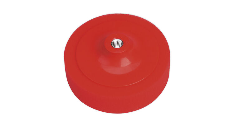 Sealey PTC/CH/M14-R Buffing & Polishing Foam Head &#8709;150 x 50mm M14 x 2mm Red/Ultra Soft