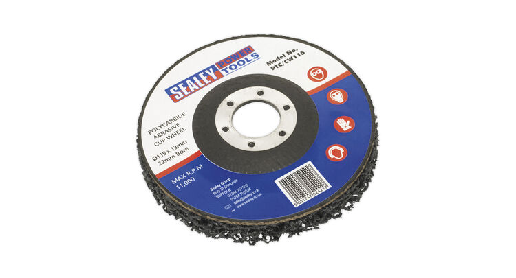 Sealey PTC/CW115 Polycarbide Cup Wheel &#8709;115 x 13 x 22mm