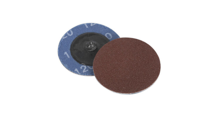 Sealey PTCQC50120 Quick Change Sanding Disc &#8709;50mm 120Grit Pack of 10