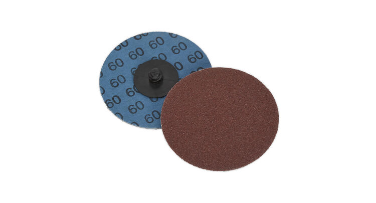 Sealey PTCQC7560 Quick Change Sanding Disc &#8709;75mm 60Grit Pack of 10