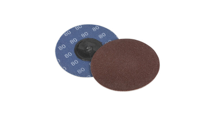 Sealey PTCQC7580 Quick Change Sanding Disc &#8709;75mm 80Grit Pack of 10