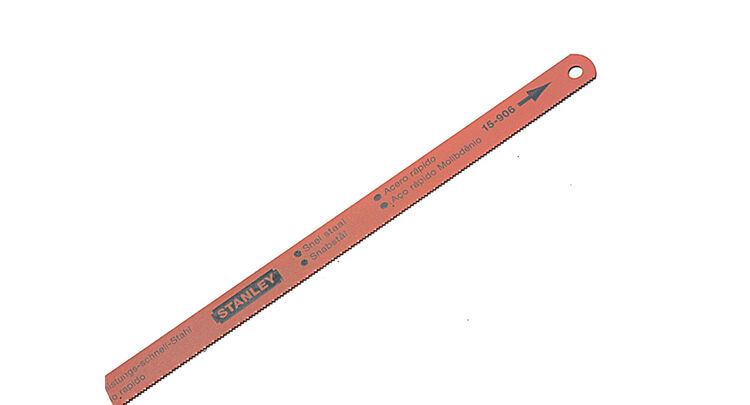 STANLEY® High Speed Steel Molybdenum Hacksaw Blades 300mm (12in) x 24 TPI Pack 2