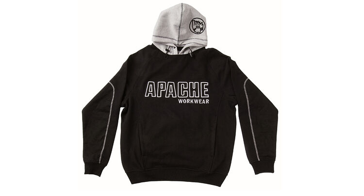 Apache Black/Grey Hooded Sweatshirt