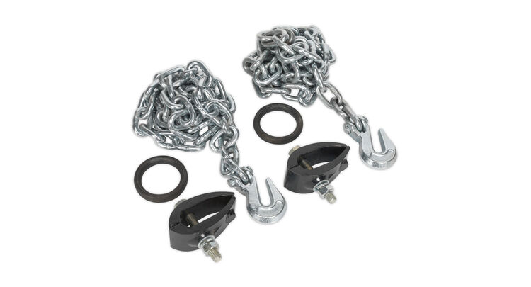 Sealey RE91/5/CK Chain Kit 2 x 2m Chains 2 x Clamps