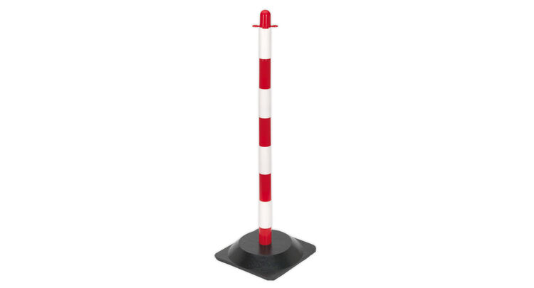 Sealey RWPB01 Red/White Post with Base