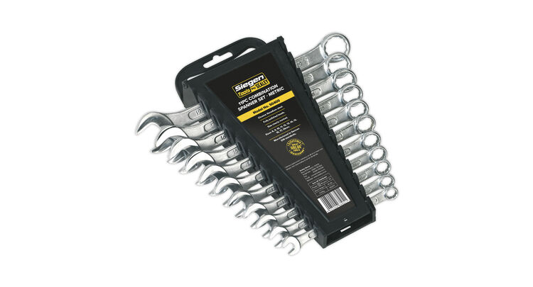 Sealey S0400 Combination Spanner Set 11pc Metric