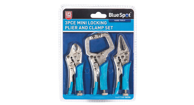 BlueSpot Tools Mini Locking Pliers Set, 3 Piece