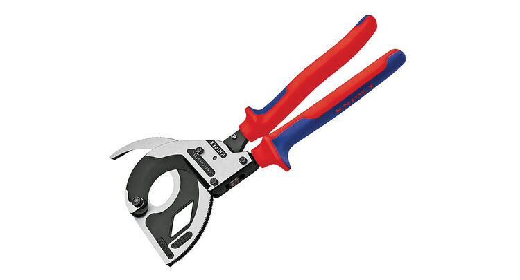 Knipex 3 Stage Ratchet Action Cable Cutters Multi-Component Grip 320mm