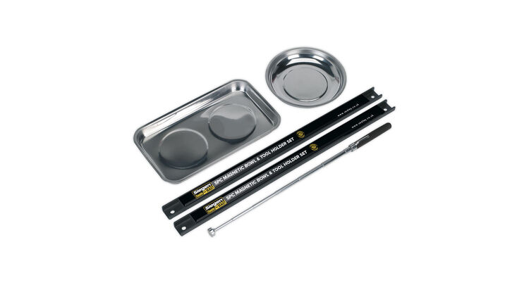 Sealey S0773 Magnetic Bowl & Tool Holder Set 5pc