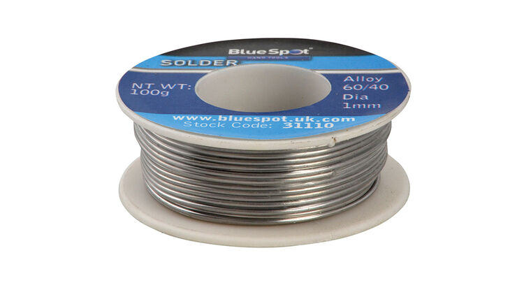 BlueSpot Tools Flux Covered Solder 100g 60/40