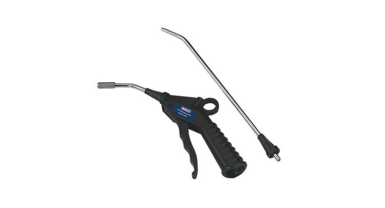 Sealey SA914 Air Blow Gun with Safety Nozzle & 2 Extensions