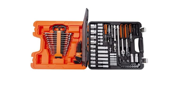 Bahco S103 1/4in &1/2in Dynamic Drive Socket & Spanner Set, 103 Piece