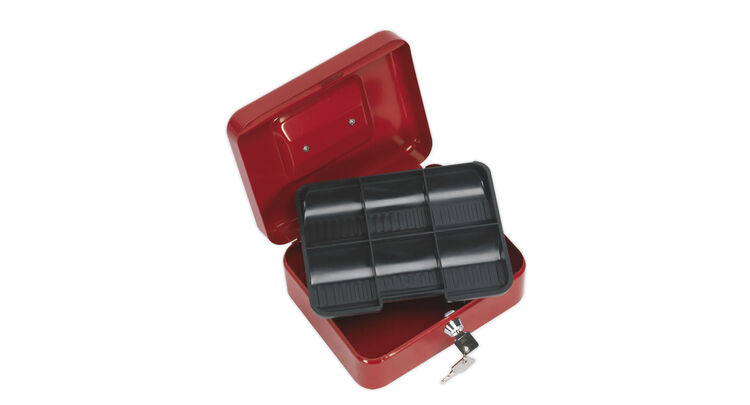 Sealey SCB2 Key Lock Cash Box 200 x 160 x 90mm