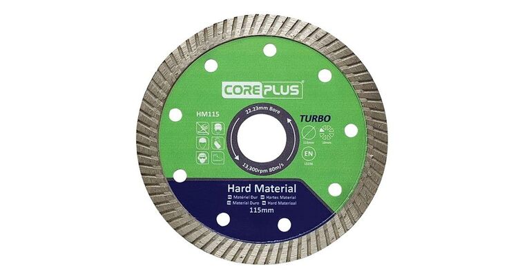 CorePlus Hard Material Turbo Diamond Blade