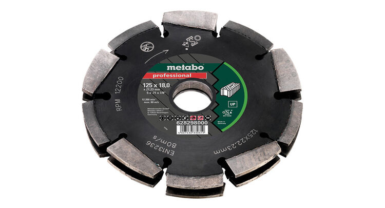 Metabo Multi Row Professional UP Universal Wall Chaser Blade