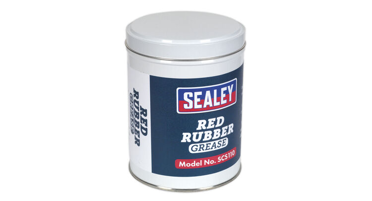 Sealey SCS110 Red Rubber Grease 500g Tin