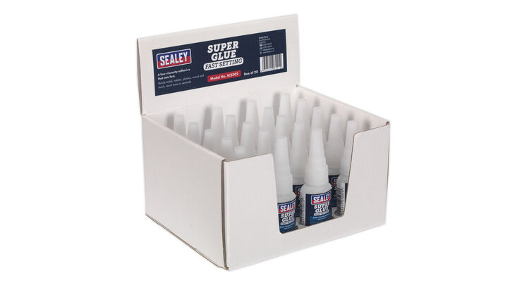 Sealey SCS302 Super Glue Fast Setting 20g Pack of 20