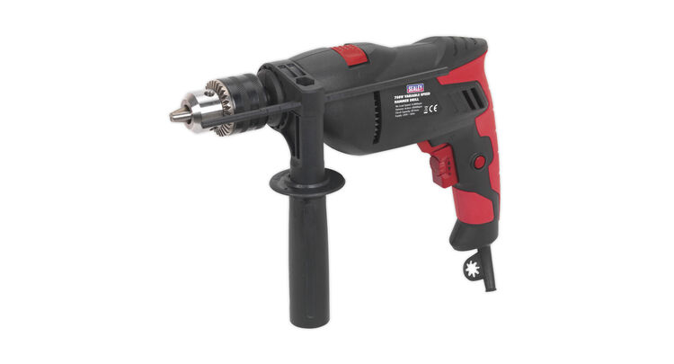 Sealey SD750 Hammer Drill &#8709;13mm Variable Speed with Reverse 750W/230V