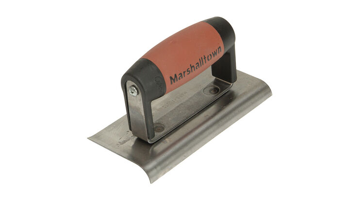 Marshalltown 176D Cement Edger Curved & Straight End DuraSoft® Handle 6 x 3in