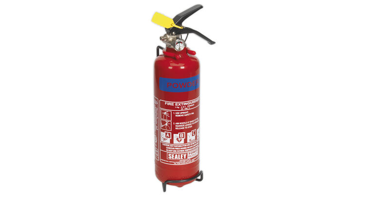 Sealey SDPE01 Fire Extinguisher 1kg Dry Powder
