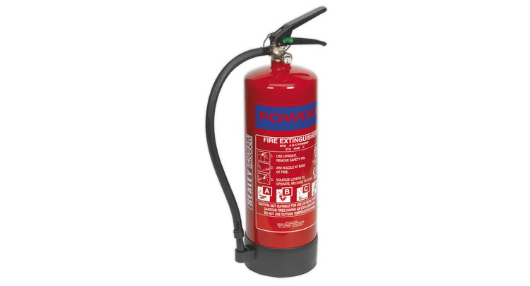Sealey SDPE06 Fire Extinguisher 6kg Dry Powder