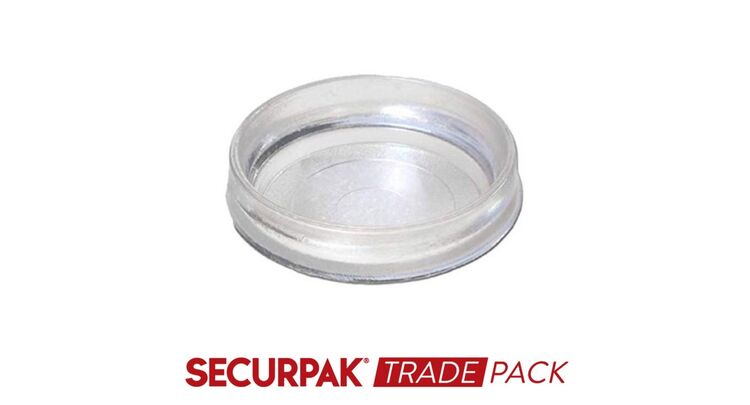 Securpak Trade Pack T10231 Castor Cup Clear Large