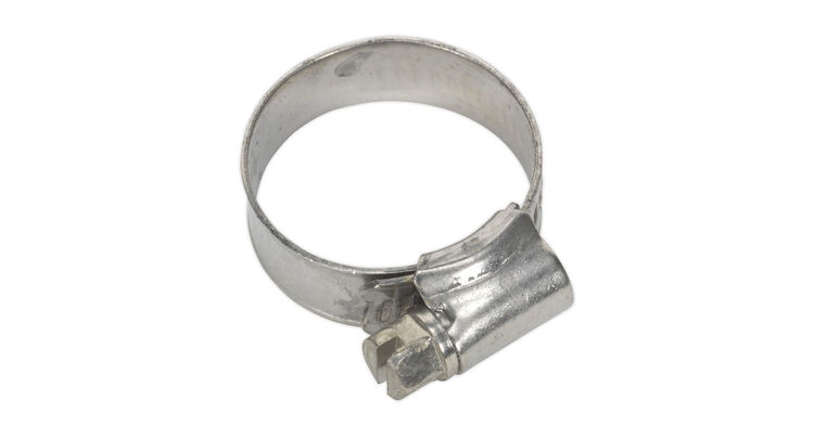 Sealey SHCSS0 Hose Clip Stainless Steel &#8709;16-27mm Pack of 10