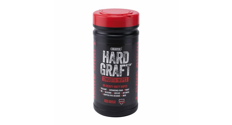 Draper 12434 Draper Hard Graft Multipurpose Smooth Wipes (Tub of 80)