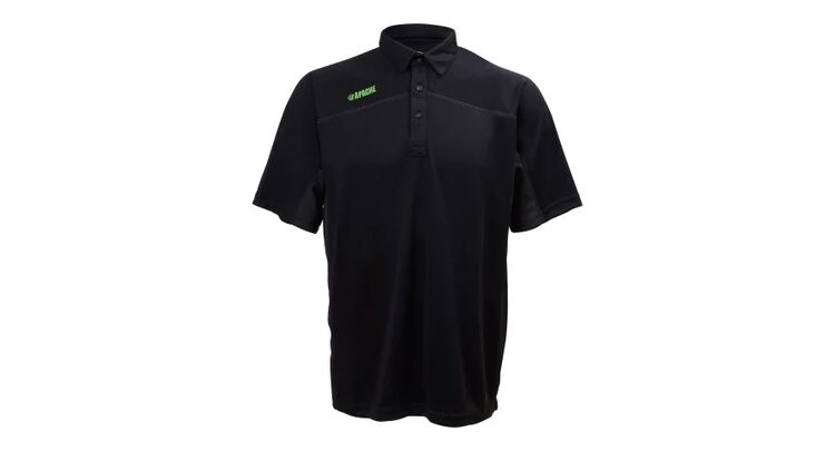 Apache Langley Black Performance Polo Shirt