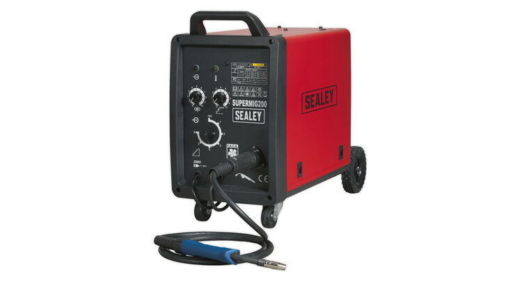 Sealey SUPERMIG200 Professional MIG Welder 200Amp 230V with Binzel&reg; Euro Torch