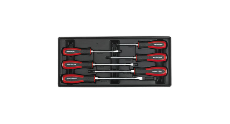 Sealey TBT29 Tool Tray with Hammer-Thru Screwdriver Set 6pc