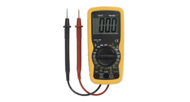 Sealey TM100 Professional Digital Multimeter - 6 Function