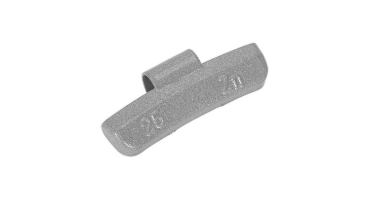 Sealey WWAH25 Wheel Weight 25g Hammer-On Plastic Coated Zinc for Alloy Wheels Pack of 100