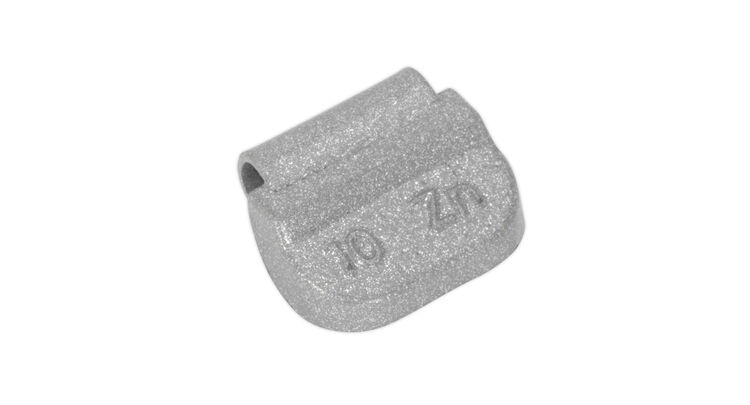 Sealey WWSH10 Wheel Weight 10g Hammer-On Zinc for Steel Wheels Pack of 100