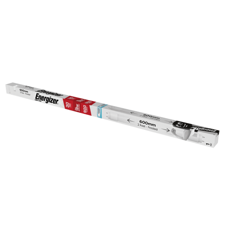 Tubo LED T8 Sostituto Fluorescente 9W-26W - Bianco Freddo 6500K - 2FT 4FT 5FT 6FT - Energizer IP65