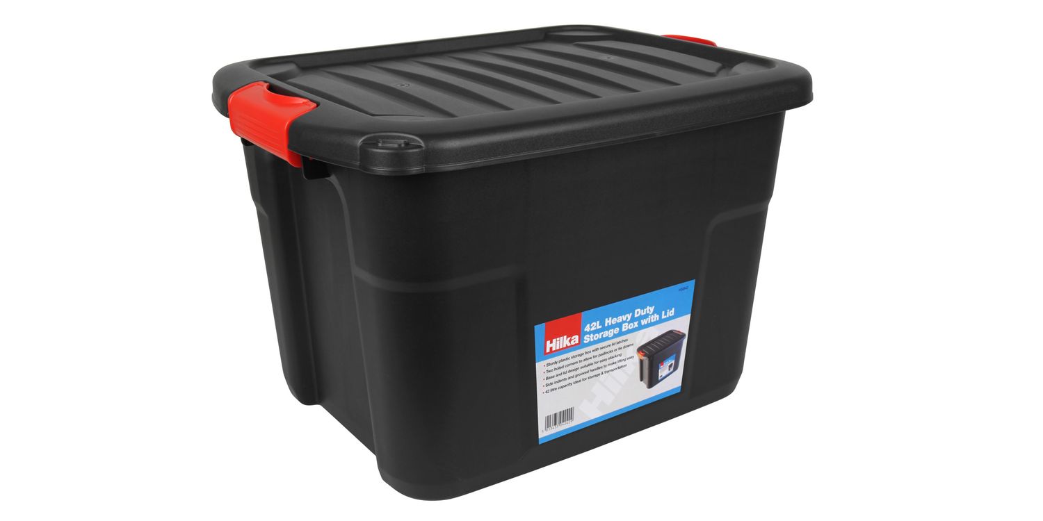 Hilka 42L Heavy Duty Storage Box with Lid only £10.61