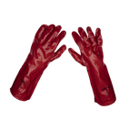 Sealey Red PVC Gauntlets 450mm additional 1