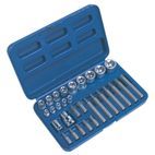 Sealey AK619 TRX-Star* Socket &amp; Bit Set 30pc additional 1