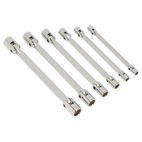 Sealey AK635 Double Flexi-Head Socket Spanner Set 6pc Fully Polished Metric additional 2