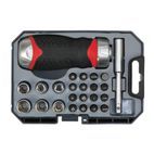 Sealey AK64906 Fine Tooth Ratchet Screwdriver &amp; Accessory Set 24pc Stubby additional 3