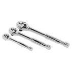 Sealey AK6672 Ratchet Wrench Set 3pc Pear-Head Flip Reverse additional 4