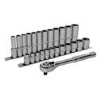 Sealey AK66722 Ratchet Wrench &amp; Socket Rail Set 25pc 3/8"Sq Drive additional 1