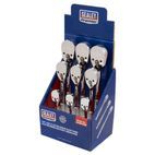Sealey AK6672DB Ratchet Wrenches 1/4", 3/8" &amp; 1/2"Sq Drive Pear-Head Flip Reverse Display Box of 9 additional 2
