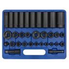 Sealey AK681 Impact Socket Set 32pc Standard/Deep 3/8" &amp; 1/2"Sq Drive Metric/Imperial additional 2