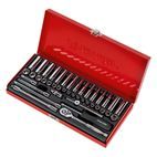 Sealey AK690 Socket Set 41pc 1/4"Sq Drive 6pt WallDrive&amp;reg; - Metric/Imperial additional 2