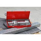 Sealey AK692 Socket Set 45pc 3/8"Sq Drive 6pt WallDrive&amp;reg; - Metric/Imperial additional 1
