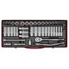Sealey AK692 Socket Set 45pc 3/8"Sq Drive 6pt WallDrive&amp;reg; - Metric/Imperial additional 3