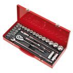 Sealey AK693 Socket Set 32pc 1/2"Sq Drive 6pt WallDrive&amp;reg; - Metric/Imperial additional 2
